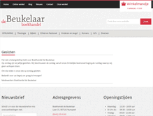 Tablet Screenshot of boekhandeldebeukelaar.nl